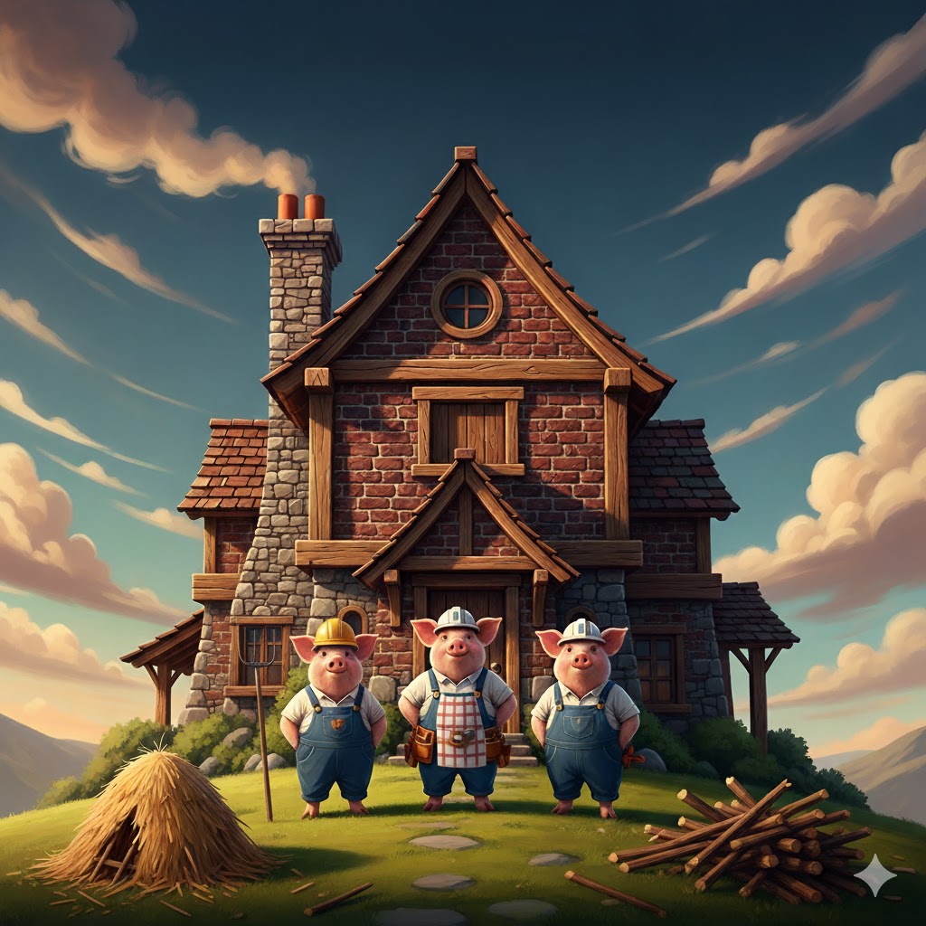 横浜市の工務店房のブログ　🏠🐷 あの有名童話『３匹のコブタ』に学ぶ家づくりと仕事術