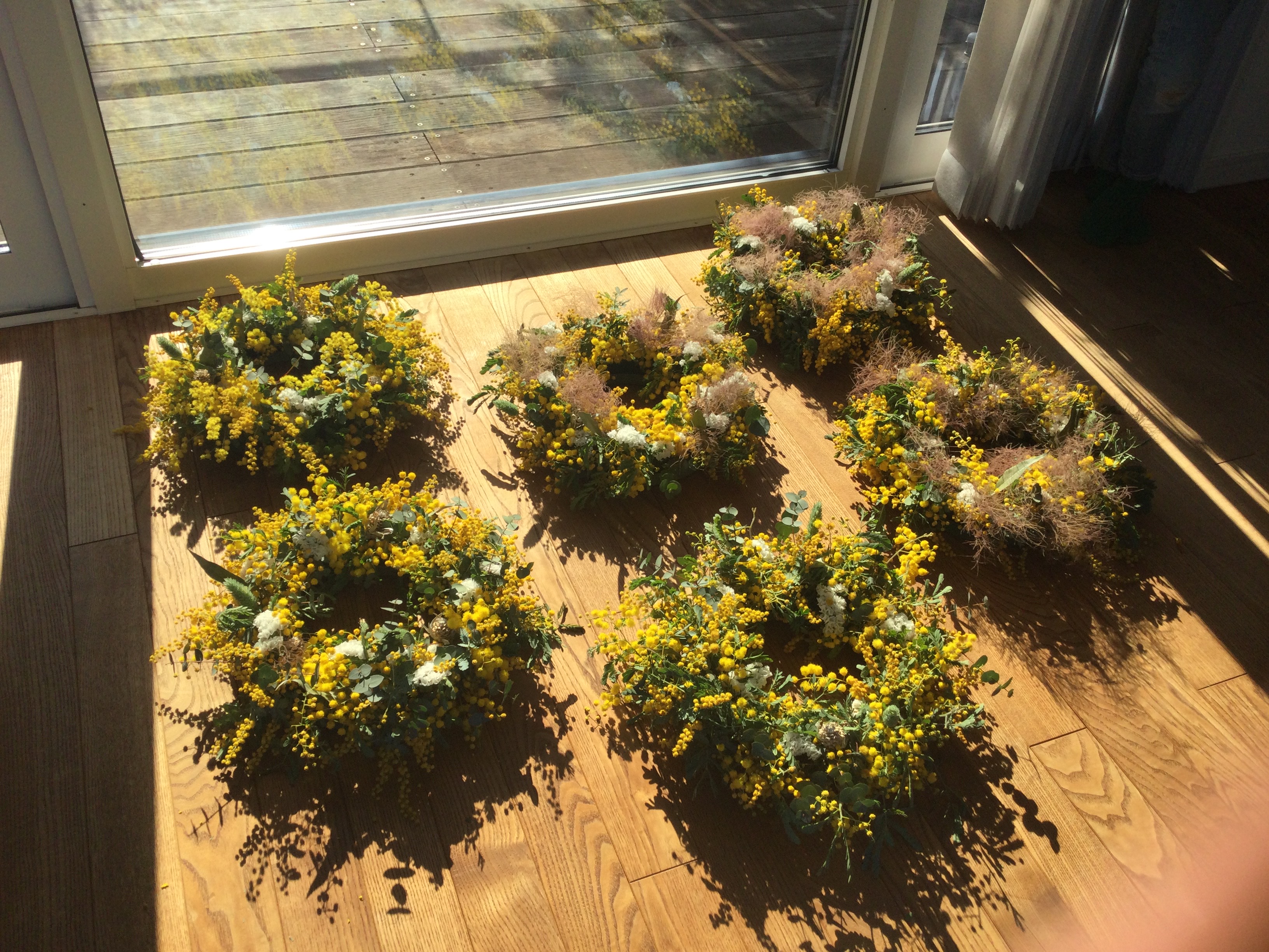 横浜市の工務店のイベント＆ニュース　【100TOMO】ミモザリース作り、ありがとうございました！