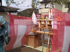 横浜市の工務店房のブログ　地鎮祭　レンガの家がぞくぞくと着工します